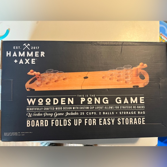 Hammer and Axe wooden pong game - Picture 2 of 2